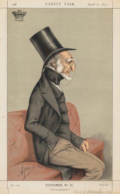 Vanity Fair: Statesman No., 81 The Last Generation, 1871. 作： Carlo