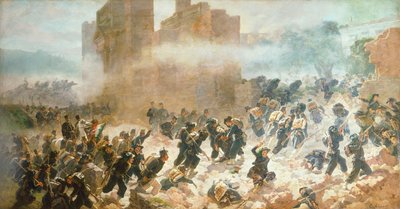 9月20日、ローマのPorta Piaでの違反行為 作： Carlo Ademollo