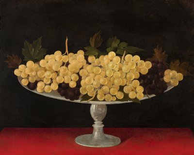 葡萄の金属板、裏面（金属板に油彩） 作： Carlo Antonio Procaccini