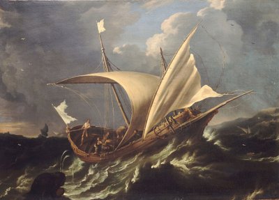 ヨナとクジラ、17世紀半ば、油彩・カンヴァス 作： Carlo Antonio Tavella