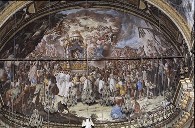 聖母デッロトの聖像の翻訳（1634年9月8日）（フレスコ画 作： Carlo Baratta
