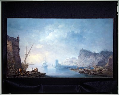 海岸の風景 作： Carlo Bonaria or Bonavia