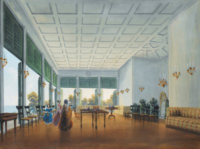 ミスコールのナリシキン宮殿の内装（1841-1842年）。 作： Carlo Bossoli