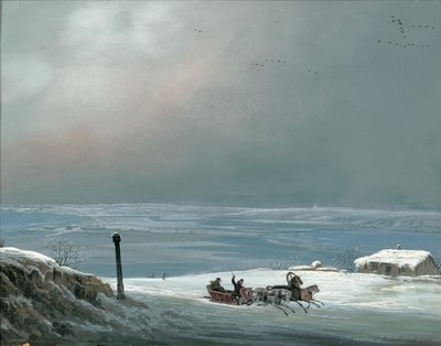 1841年、冬のオデッサ周辺。 作： Carlo Bossoli