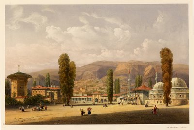 バフチサライカーン宮殿、1856年 作： Carlo Bossoli