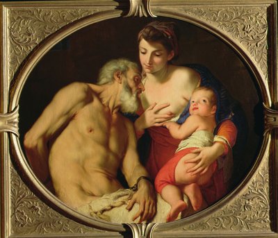 ローマの慈善団体（シモンとペロ）、16901700年 作： Carlo Cignani
