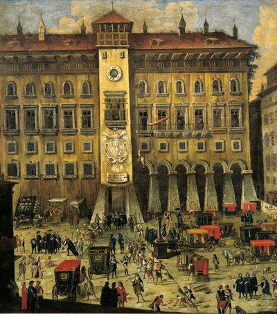 イタリア、ナポリ、ヴィカリア裁判所（絵画 作： Carlo Coppola