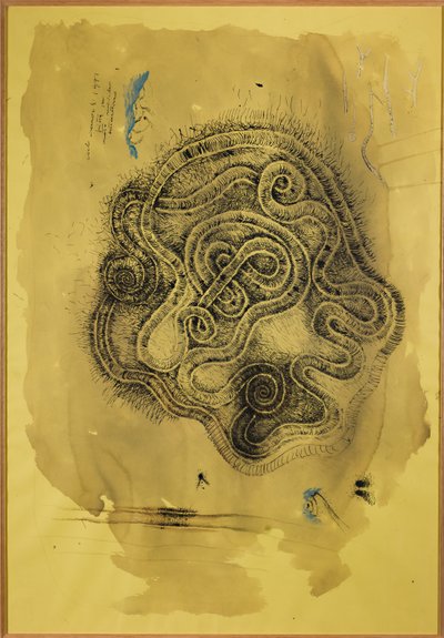 トラック（紙にミクストメディア） 作： Carlo Cremaschi