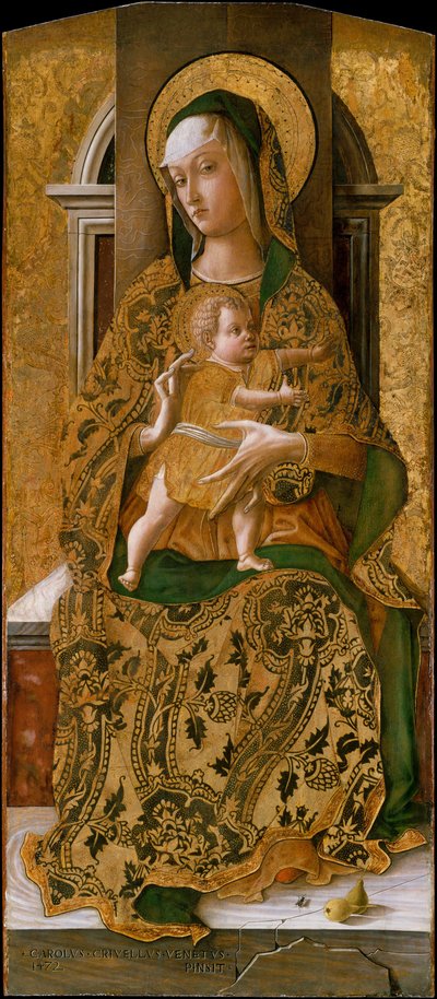マドンナと子供が即位 作： Carlo Crivelli