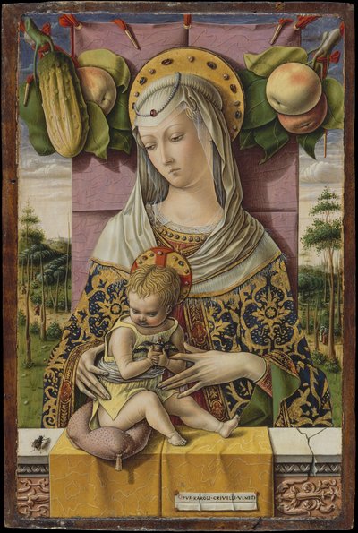 マドンナと子供、ca。 1480。 作： Carlo Crivelli