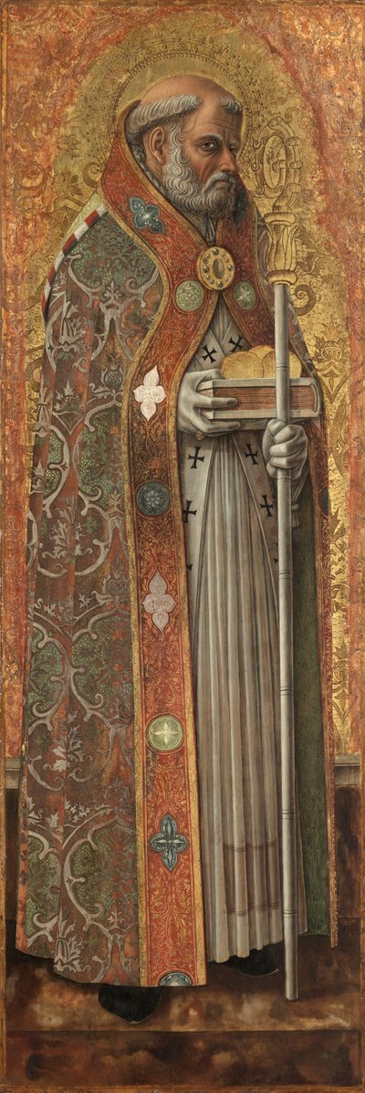 バーリの聖ニコラス 作： Carlo Crivelli