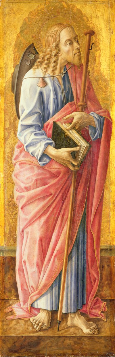 St James the Greater（パネル上のテンペラ） 作： Carlo Crivelli
