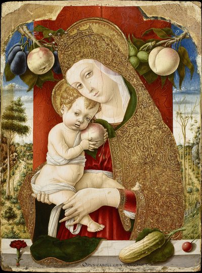 聖母子、1482-1483 作： Carlo Crivelli