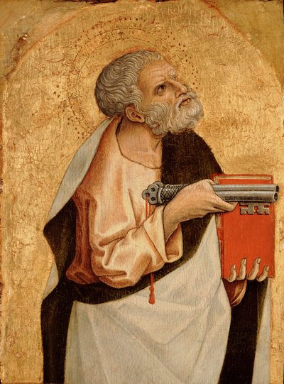 、モンテフィオーレのポリプティッチ、c.1470（木製パネルのテンペラ）から（492442-44も参照） 作： Carlo Crivelli
