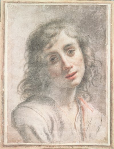 聖ヨハネの胸像（パステル） 作： Carlo Dolci