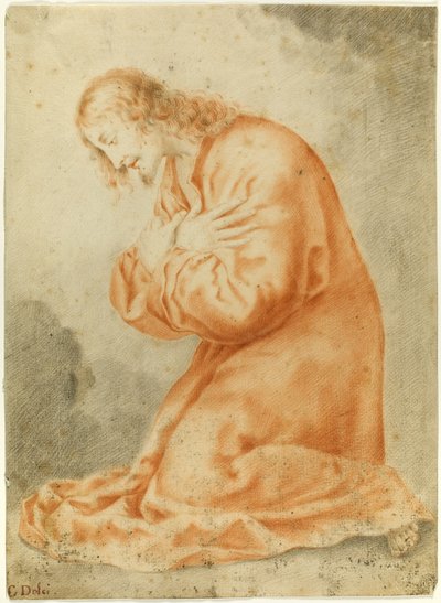 ひざまずくキリスト 作： Carlo Dolci