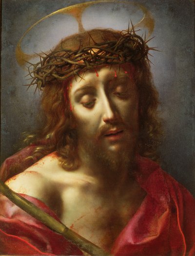 悲しみの男としてのキリスト 作： Carlo Dolci