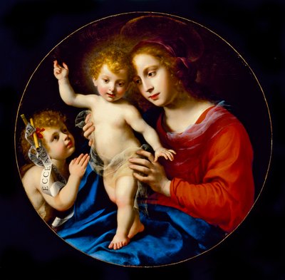 聖ヨハネと洗礼者マドンナと子、1636年頃 作： Carlo Dolci