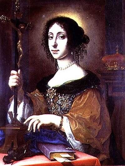 オーストリアのレオポルド1世の妻、クラウディア・フェリシタの肖像 作： Carlo Dolci
