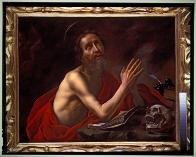 祈りの聖ジェローム（銅製） 作： Carlo Dolci