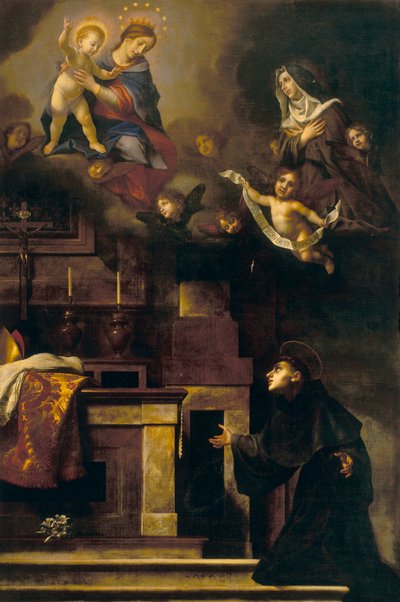 トゥールーズの聖ルイと聖母像 作： Carlo Dolci