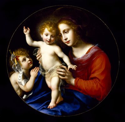 洗礼者聖ヨハネと聖母子 作： Carlo Dolci