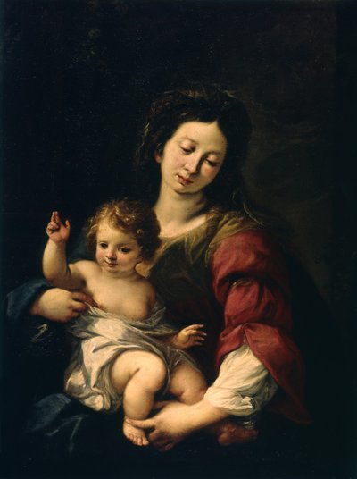マドンナと子供、1620-62年頃 作： Carlo Francesco Nuvolone