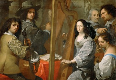家族との自画像、c。 1650年。 作： Carlo Francesco Nuvolone
