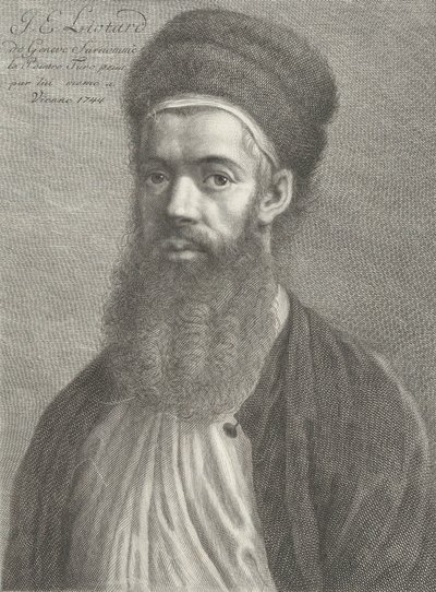 トルコの衣装を着た自画像、18 世紀。 作： Carlo Gregori