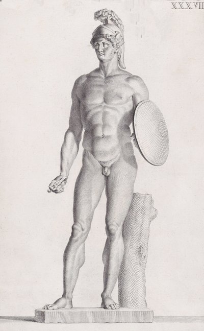 火星の像、1734 年 作： Carlo Gregori