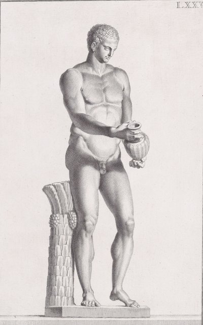 男性アスリートの像、1734 年 作： Carlo Gregori