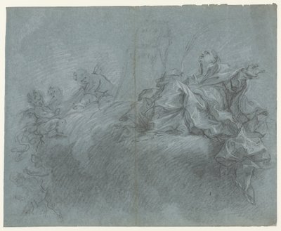 雲の中の天使とマドンナ 作： Carlo Innocenzo Carlone (possibly)