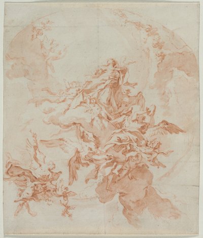聖母の被昇天c。 1754年。 作： Carlo Innocenzo Carlone