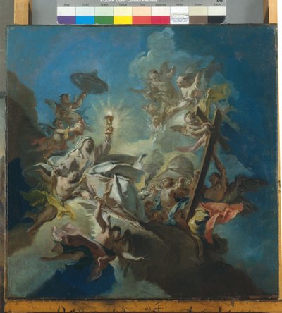 信仰の勝利」1766年頃（油彩・キャンバス 作： Carlo Innocenzo Carloni