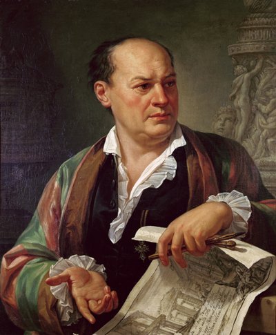 ジョバンニ・バッティスタ・ピラネージの肖像、1779 作： Carlo Labruzzi