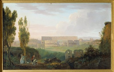パラティーノから見たコリーゼ。カルロ・ラブルッツィ（1765-1818）による絵画 Ec.Ital. 作： Carlo Labruzzi