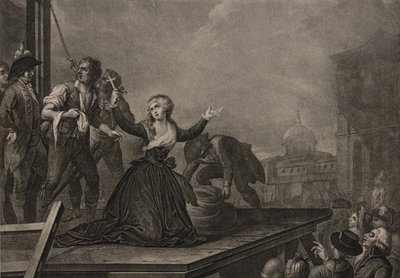 1794年5月10日のギロチン前の、王様の姉妹であるエリザベスドフランスマダムc。 1795 作： Carlo Lasinio