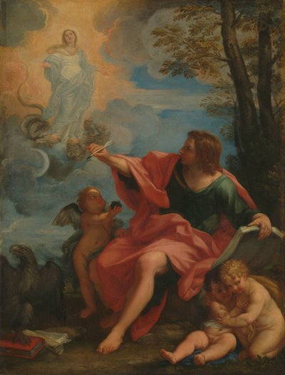 パトモス島の伝道者聖ヨハネ 作： Carlo Maratta (circle of)