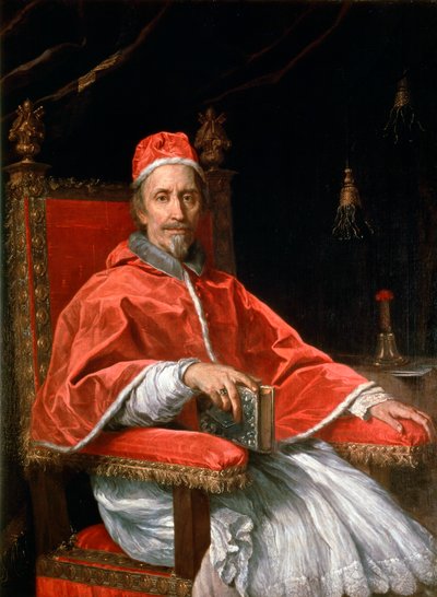 教皇クレメント9世の肖像、1669年 作： Carlo Maratta