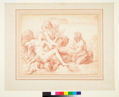 金星に贈り物をもたらすトリトン 作： Carlo Maratta or Maratti