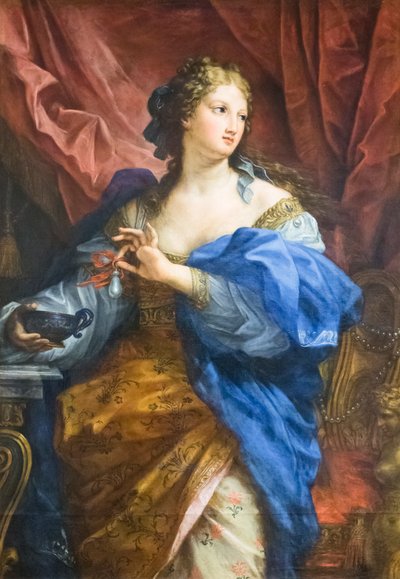 クレオパトラはワインに真珠を溶かす 作： Carlo Maratta or Maratti