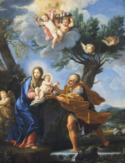 エジプトへのフライト 作： Carlo Maratta or Maratti