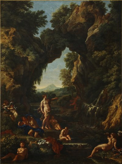 ダイアナとアクタイオンのいる風景」1657年頃（油彩・キャンバス 作： Carlo Maratta or Maratti