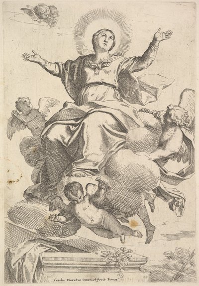 聖母の被昇天。 作： Carlo Maratta or Maratti