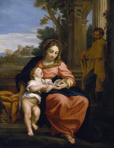 聖家族」1700-15年頃（油彩・キャンバス 作： Carlo Maratta or Maratti