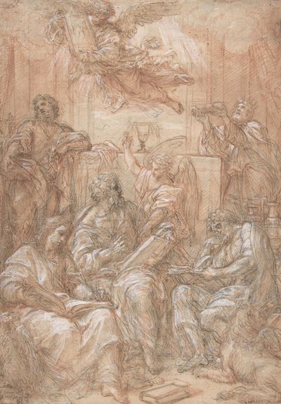 新旧の調剤の寓意、1700-1708年。 作： Carlo Maratti