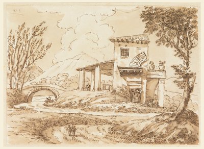 別荘のある風景 作： Carlo Marchionni