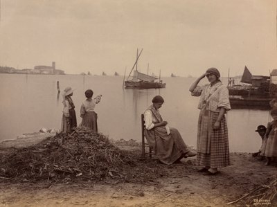 キオッジャ、マリーナの下、c。 1870。 作： Carlo Naya