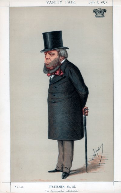 保守的な宗教家、1871年。 作： Carlo Pellegrini