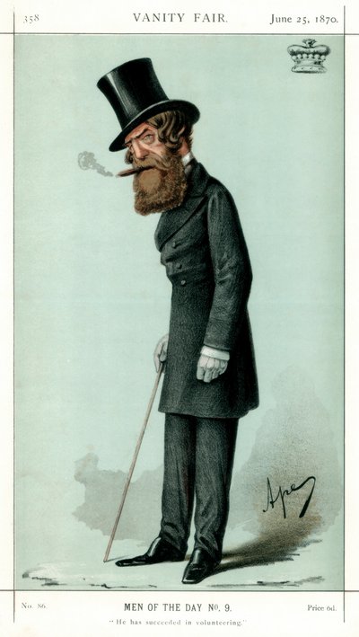 彼は子育てラネラー、1870年にボランティア活動に成功しました。 作： Carlo Pellegrini